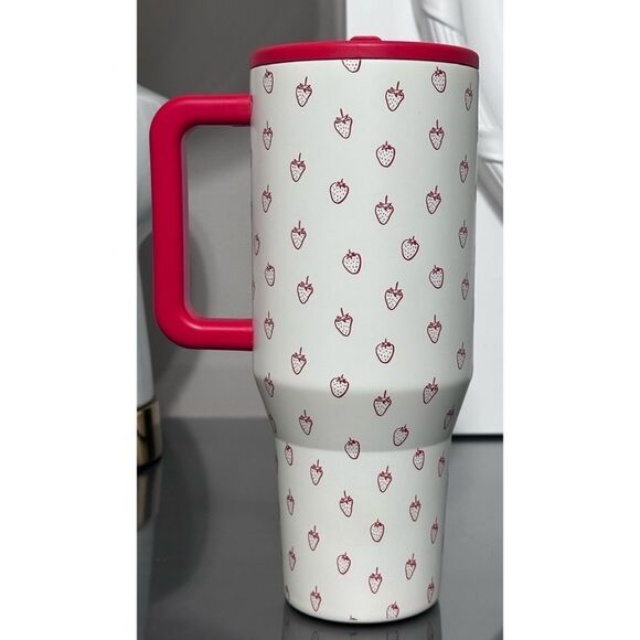 HydroJug x Anthropologie 40oz Traveler, STRAWBERRY FIELD - Picture 3 of 5